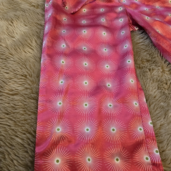 Old Navy Vintage Pink Satin Drawstring Mod Sleep Pajama Pants Size Small - Picture 2 of 3